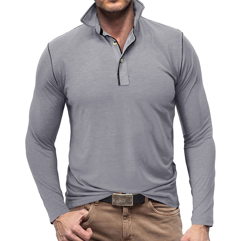 Drune | Pique Pullover Slim Passform Weiches Baumwollgefühl Langärmliger Stylischer Passform