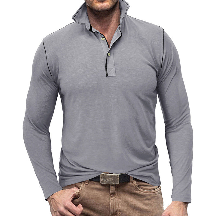 Drune | Pique Pullover Slim Passform Weiches Baumwollgefühl Langärmliger Stylischer Passform