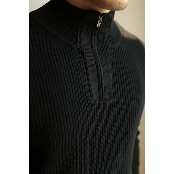 Herren Strickpullover mit Stehkragen Drune