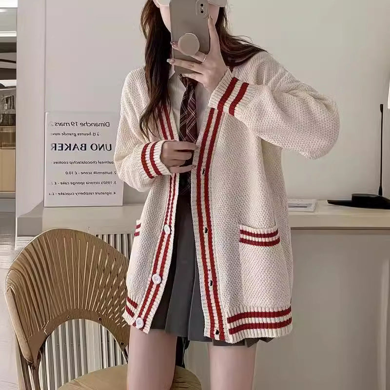 Damen lässiger Strickcardigan Drune