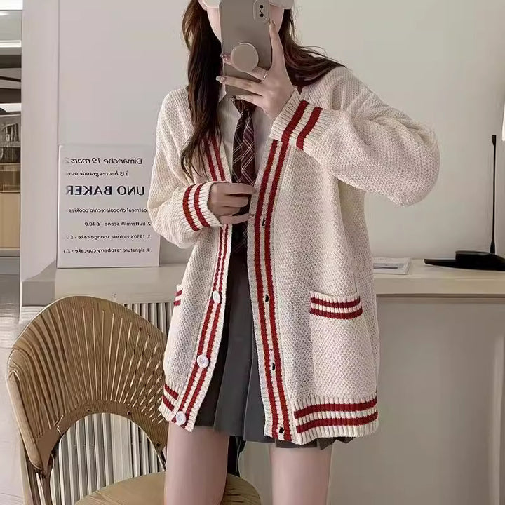 Damen lässiger Strickcardigan Drune