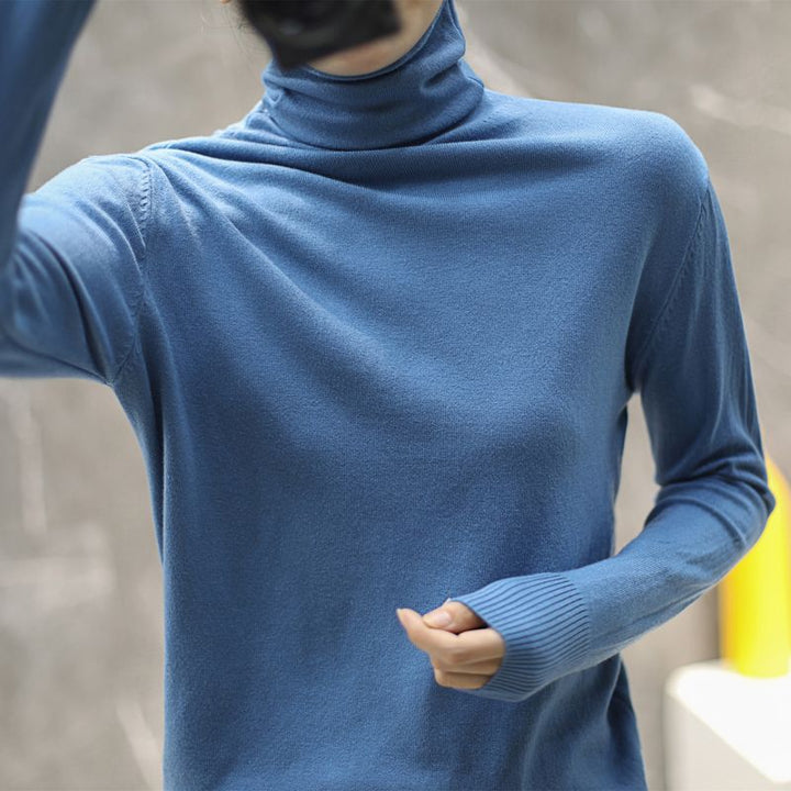 Damen Hochwertiger Rollkragenpullover Drune