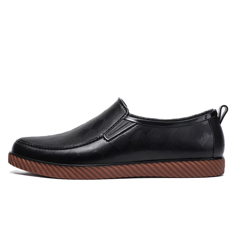 Herren Elegante wasserdichte Slipper mit strukturierter Oberfläche und profilierter Lightweight-Sohle Drune