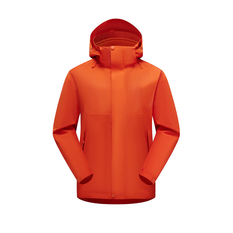 Herren matte wasserdichte Urban Outdoorjacke mit getapten Nähten, abnehmbarer Kapuze und Fleecekragen Drune