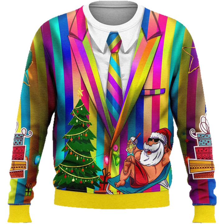 Damen Festlicher Weihnachts-Pullover im Anzug-Stil Drune