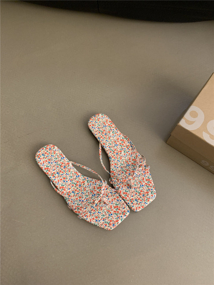 Damen Stylische Riemchen-Sandalen mit quadratischer Zehenpartie und feinem Bindedesign Drune