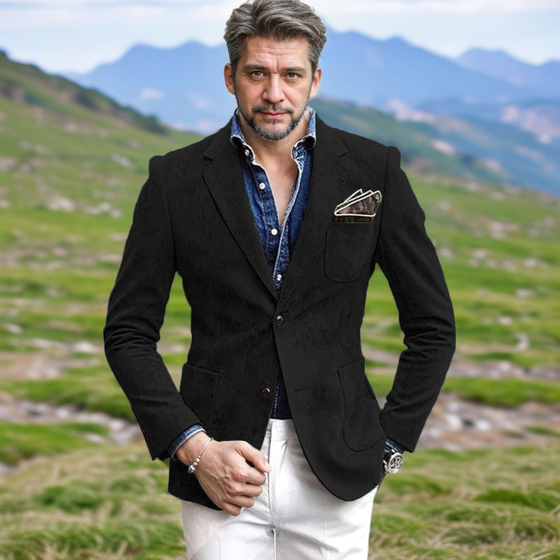 Herren eleganter Samtblazer im modernen Look Drune