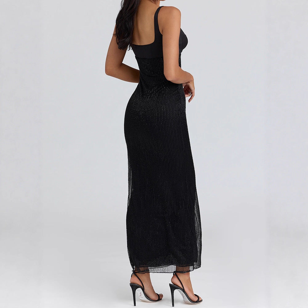 Damen Bandage-Kleid mit tiefem Ausschnitt Drune