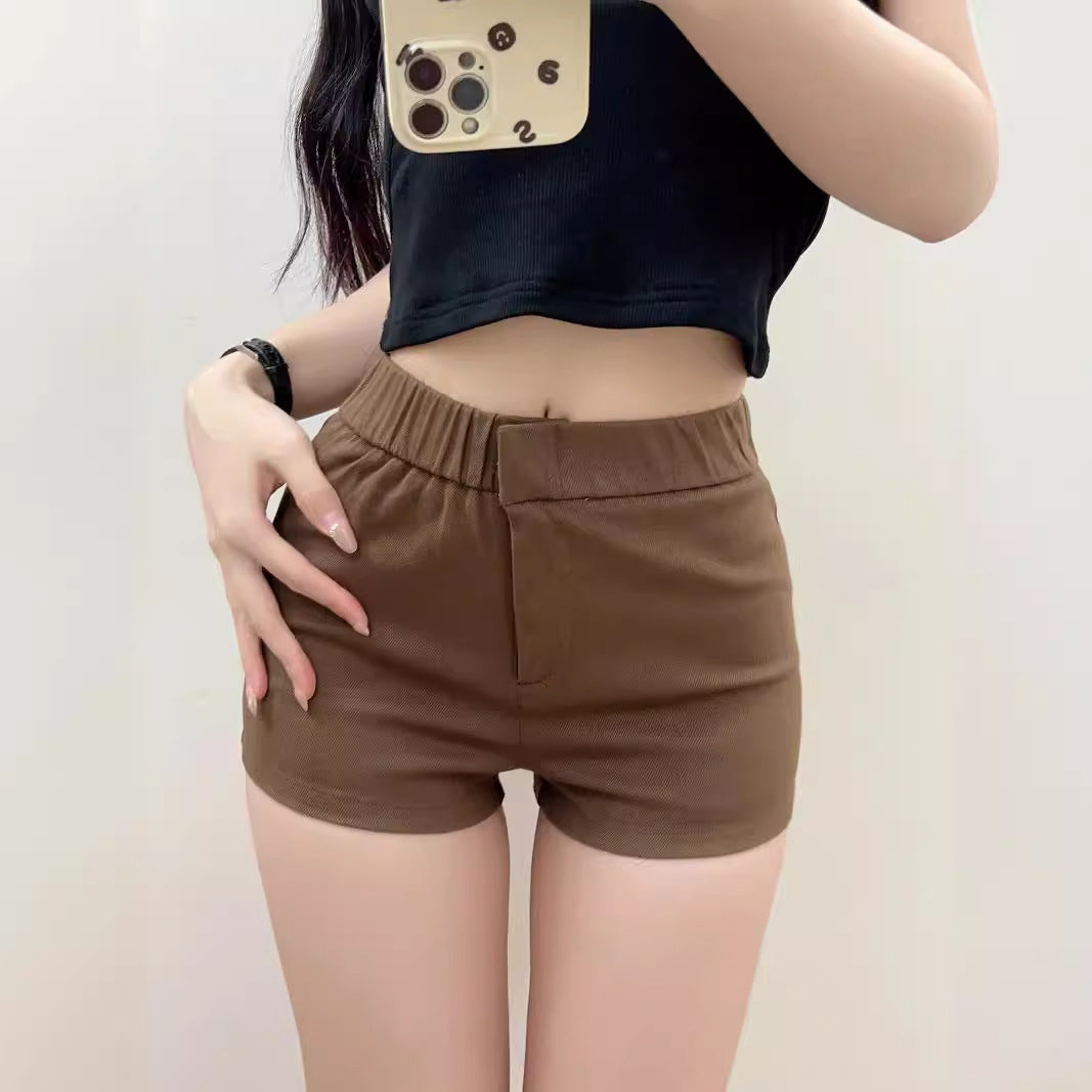 Damen bequeme Hochbund-Shorts Drune
