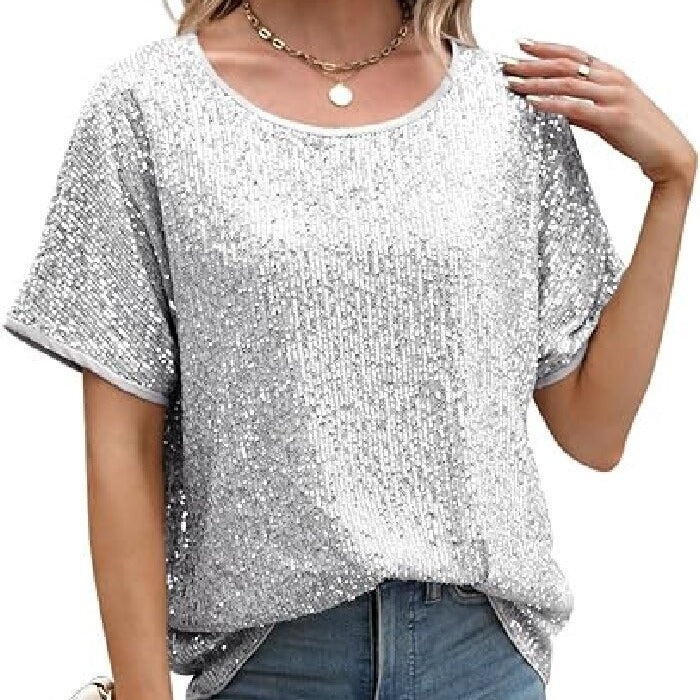Damen Funktionsshirt mit eleganten Pailletten und lässigem Schnitt Drune