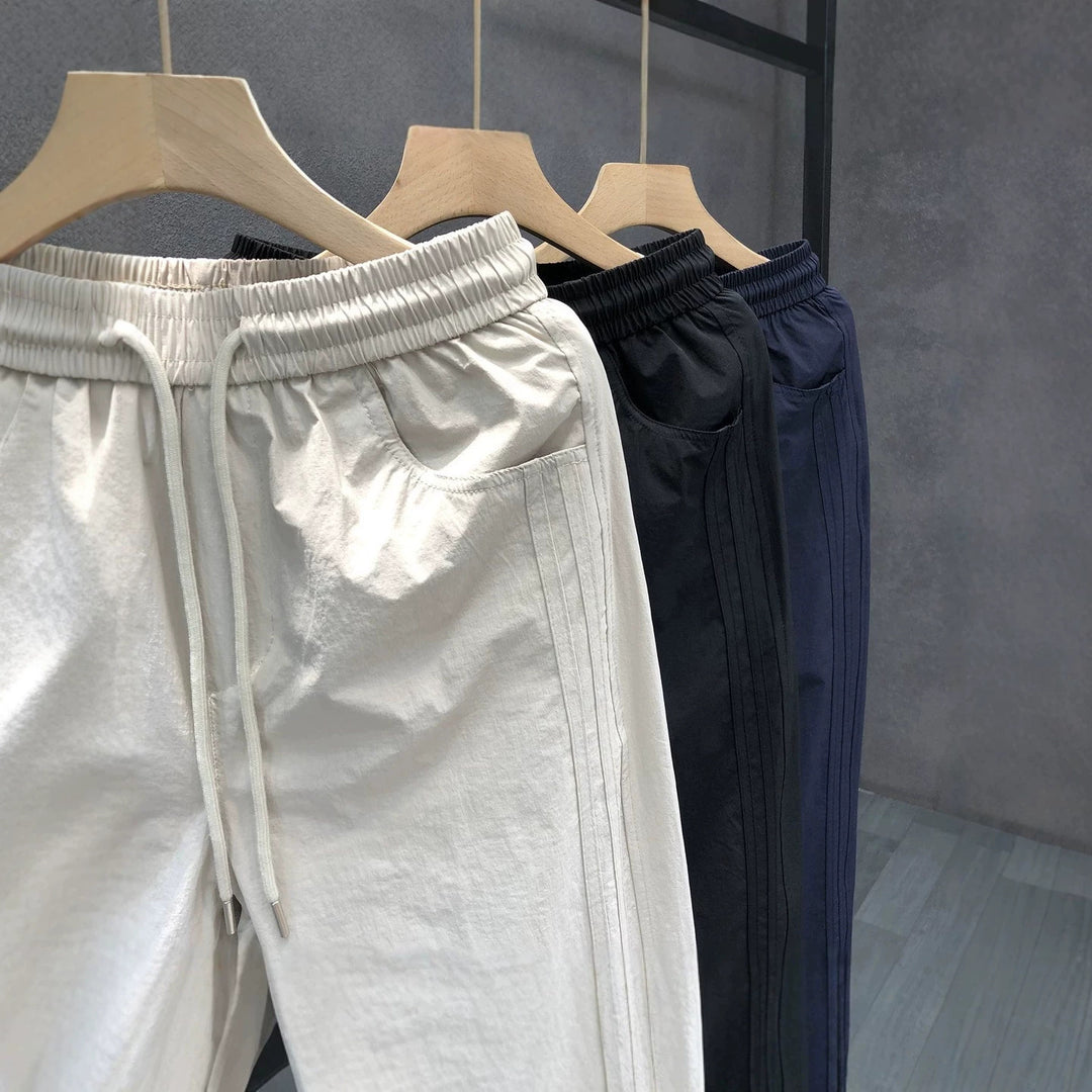 Herren Sportliche Freizeit-Hose mit elastischem Bund Drune