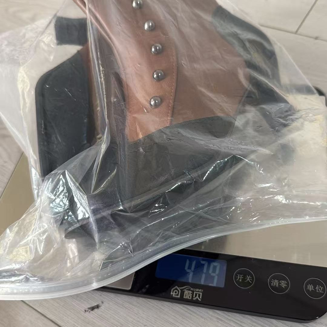 Damen Vintage Stiefelette mit Brogue-Spitze, seitlichem Reißverschluss und mittelhohem Absatz Drune