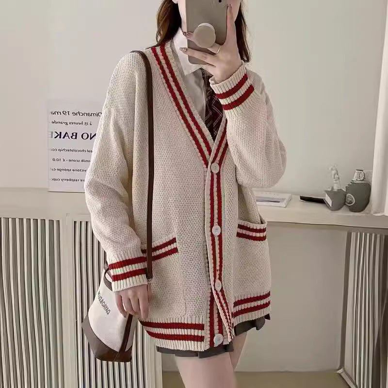 Damen lässiger Strickcardigan Drune