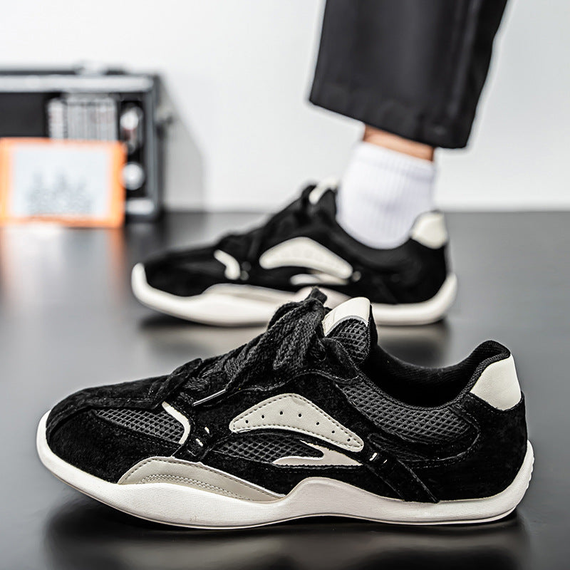 Herren Wildleder-Mesh Casual-Sneaker mit ergonomischer Komfortsohle Drune