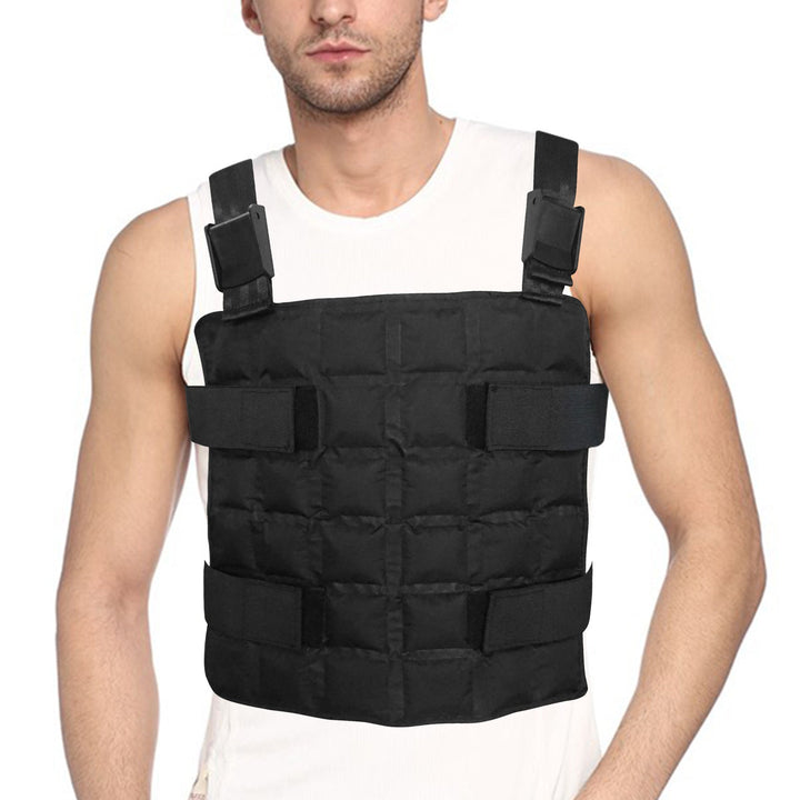 Unisex nan verstellbare Trainingsgewichtsweste mit modularen Gewichtstaschen, Klettfixierung und gepolsterten Schultergurten Drune