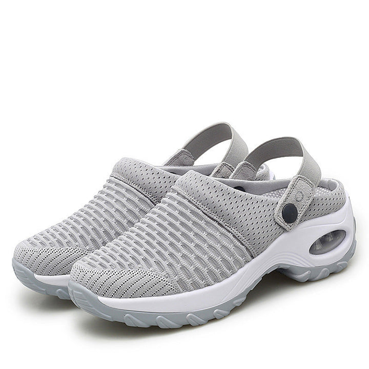 Damen atmungsaktive Slip-On Sneakers mit modischem Mesh-Design Drune