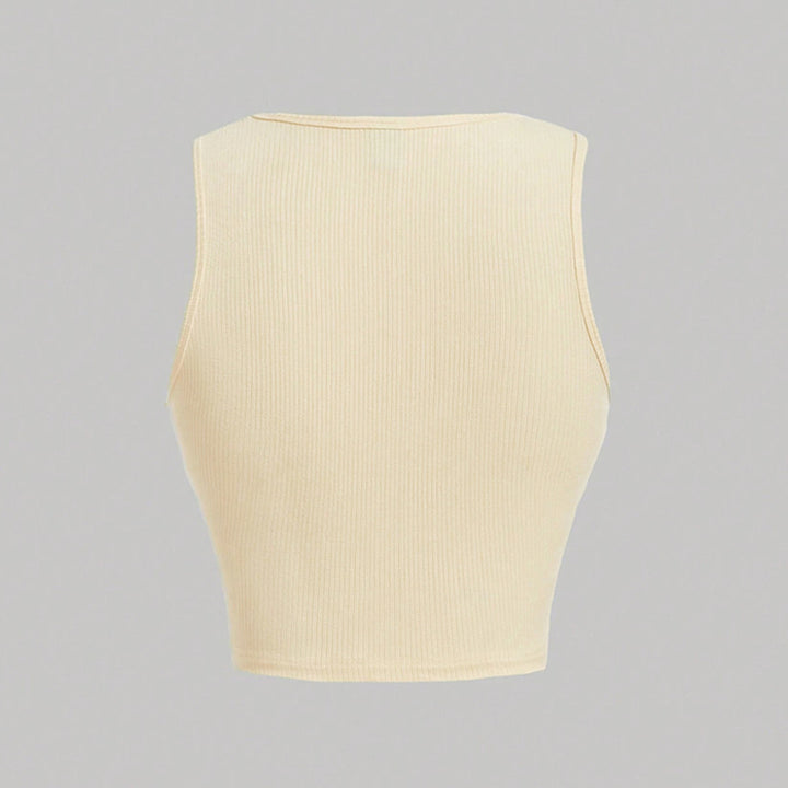 Damen cropped Top mit Rüschendetails und modischem Design Drune