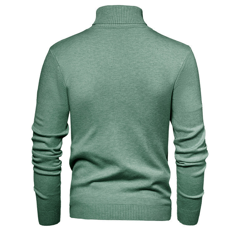 Herren eleganter Rollkragenpullover aus feiner Merinowolle Drune