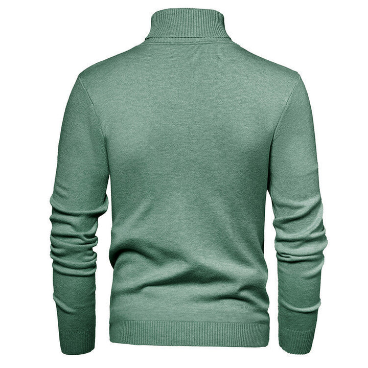 Herren eleganter Rollkragenpullover aus feiner Merinowolle Drune