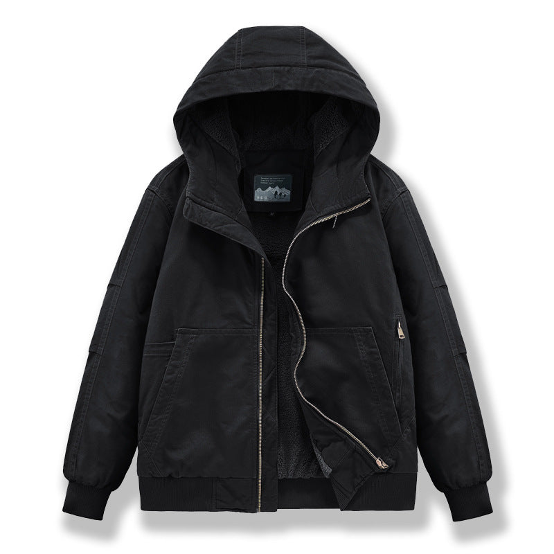 Herren Technische Bomberjacke mit Kapuze Drune
