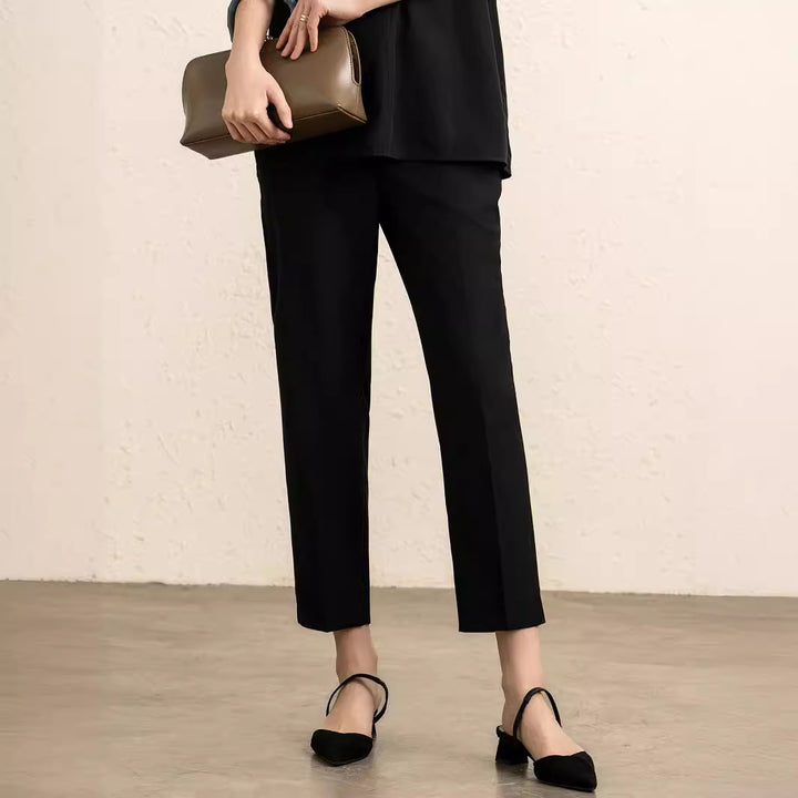 Damen Schicke Taillierte Stretch-Hosen Drune