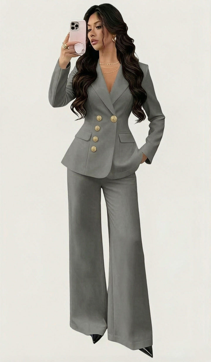 Damen Eleganter Blazer im Vintage-Stil Drune