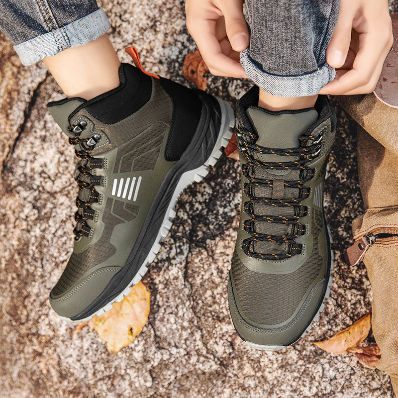 Damen knöchelhohe Trekking‑Stiefel mit rutschfester Multiterrain‑Profilsohle und atmungsaktivem Ripstop‑Obermaterial Drune