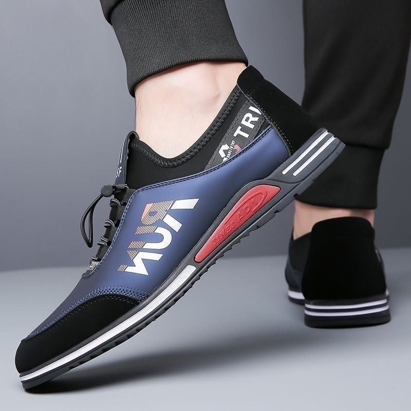Herren Slip-On-Sneaker mit elastischer Schnellzug-Schnürung und neoprenem Komfortkragen Drune