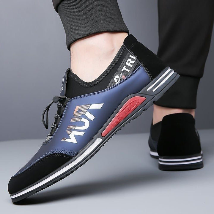 Herren Slip-On-Sneaker mit elastischer Schnellzug-Schnürung und neoprenem Komfortkragen Drune