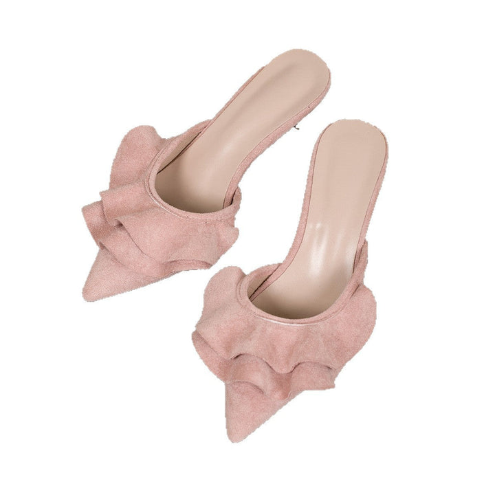 Damen Slingback Pumps mit eleganten Volant-Details Drune