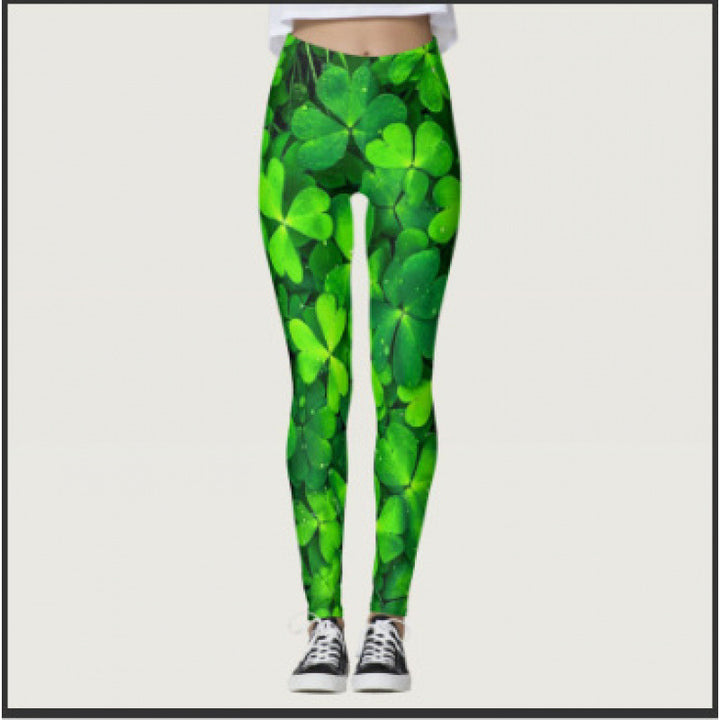 Damen Gemusterte Weihnachtsleggings Drune