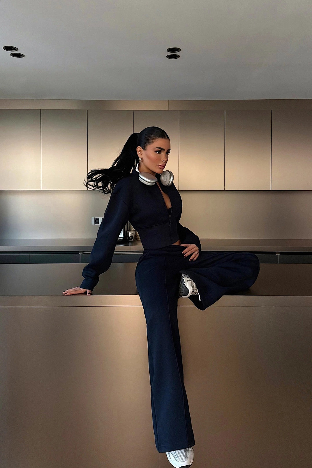 Damen Zweiteiler Ensemble mit stylishen Details und hohem Tragekomfort