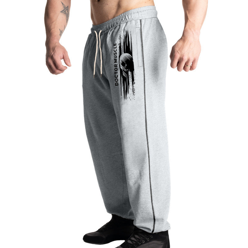 Herren Bequeme Sportjogginghose mit seitlichen Taschen und verstellbarem Kordelzug Drune
