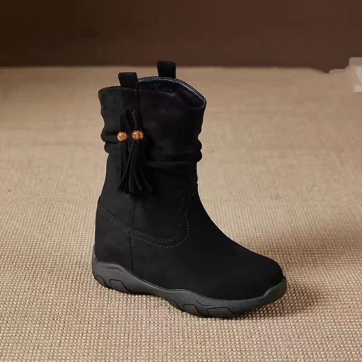 Damen Elegante und komfortable Winterstiefel Drune
