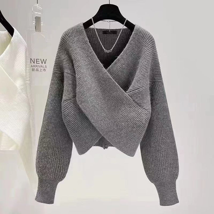 Drune | Mein Herz Übergröße Crop-Pullover