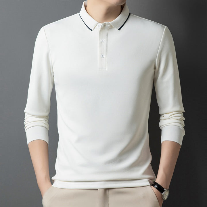 Damen Poloshirt mit langem Arm und Knopfdetails Drune