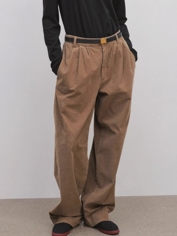 Damen Elegante und weit geschnittene Chino-Hose Drune