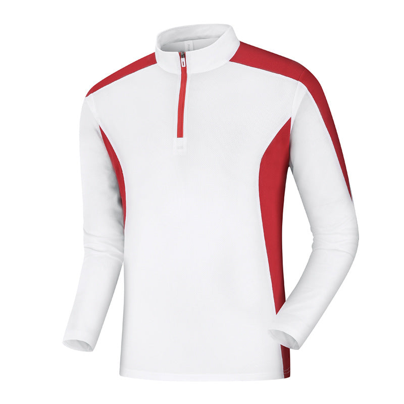 Damen Sport-Longsleeve mit Halbzip und atmungsaktiven Einsätzen Drune