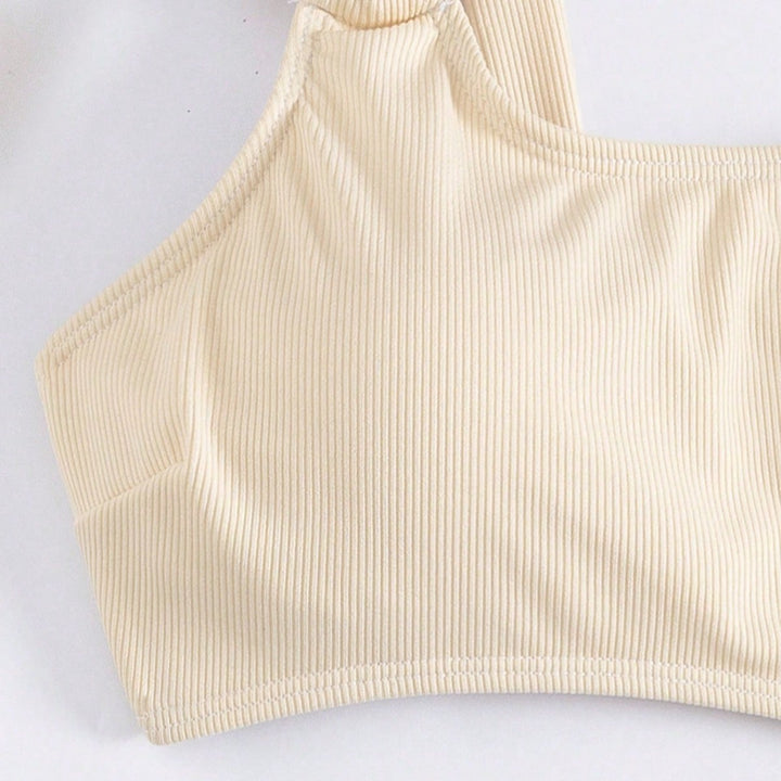 Damen Einseitiger Bikini mit modischem Ringdetail Drune