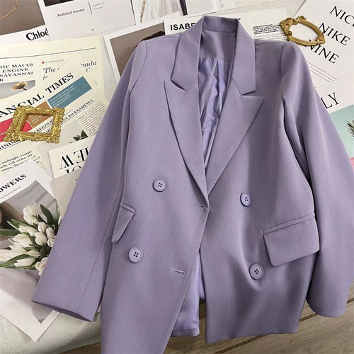 Damen Zweireihiger Blazer mit elegantem Schnitt Drune