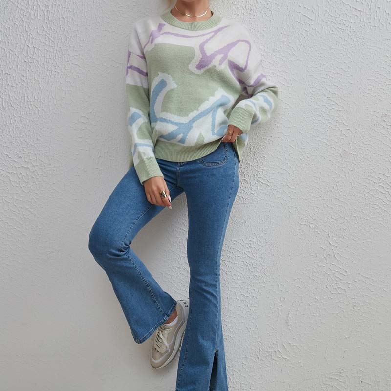 Drune | Pullover mit Farbblock