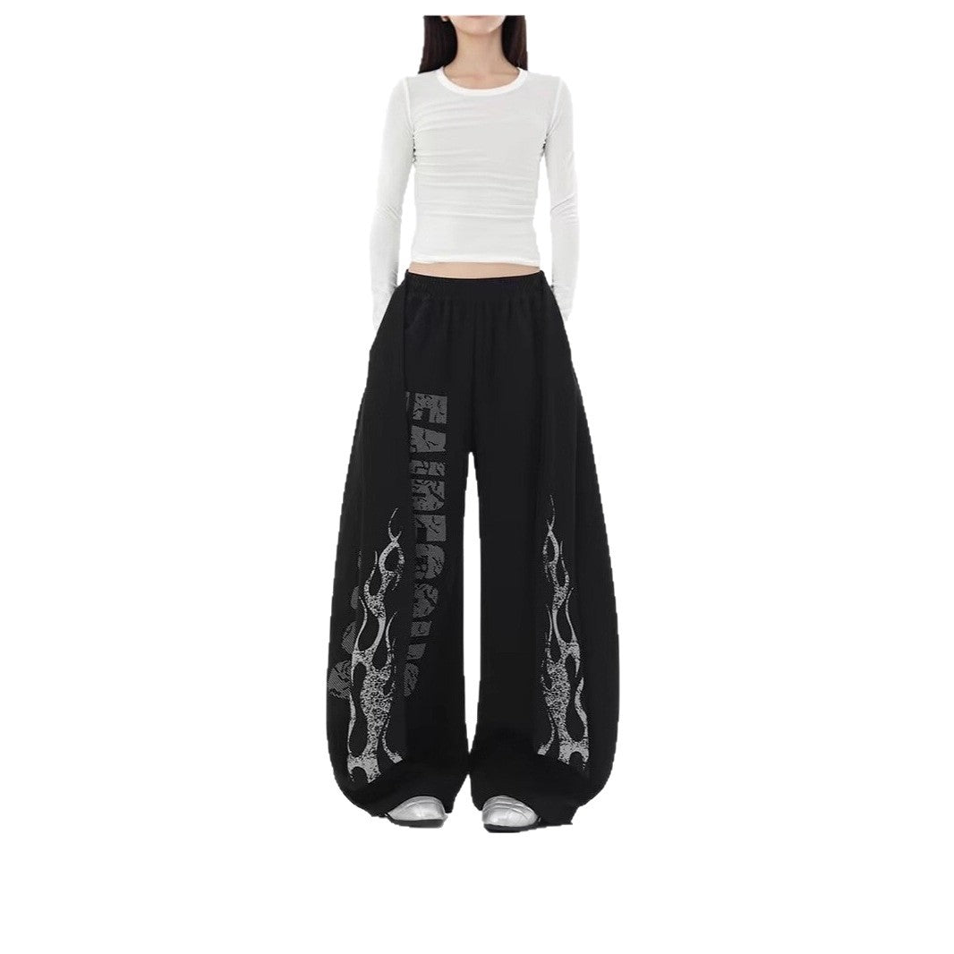 Damen Modische Palazzo-Hose Drune