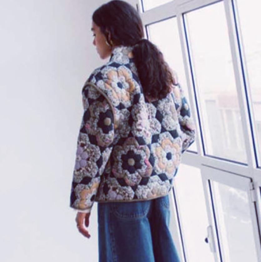 Damen Patchwork-Weste Drune