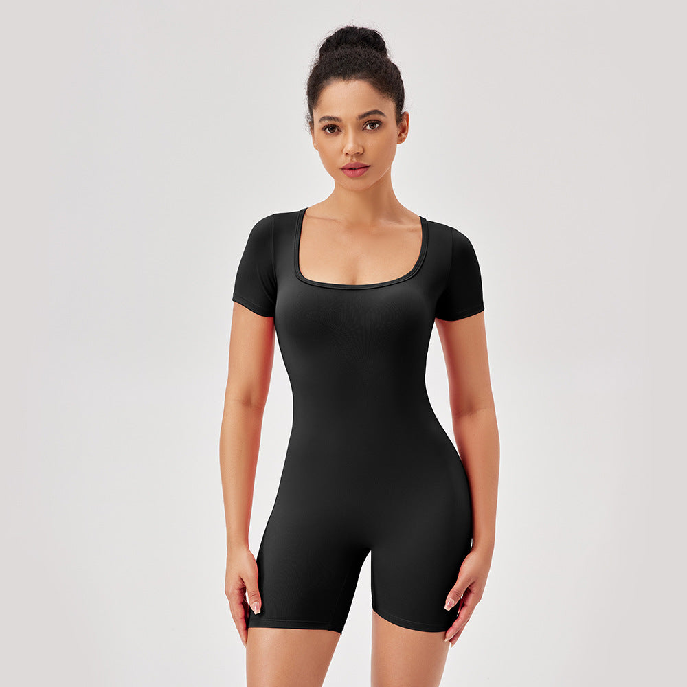 Damen Sportlicher Jumpsuit mit figurbetontem Schnitt und atmungsaktiven Eigenschaften Drune