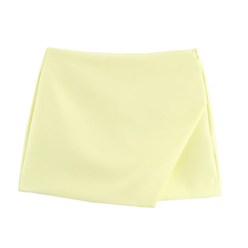 Damen modische Wickel-Shorts aus hochwertigem, elastischem Material Drune