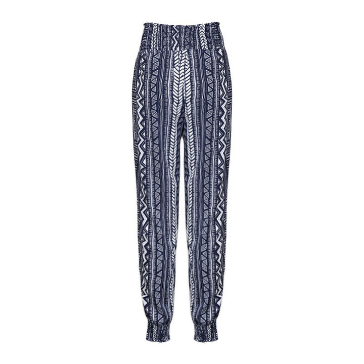 Damen Gemusterte Stretch-Hose Drune