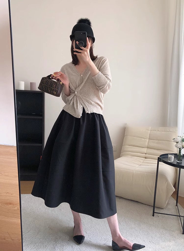 Damen Modische und elegante Faltenrock Drune