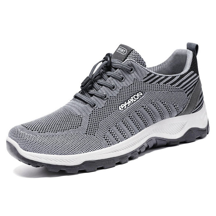 Herren nan flexible Mesh-Trailrunner mit stoßdämpfender EVA-Zwischensohle, Schnellzug-Schnürung und griffiger Outdoor-Profilsohle Drune