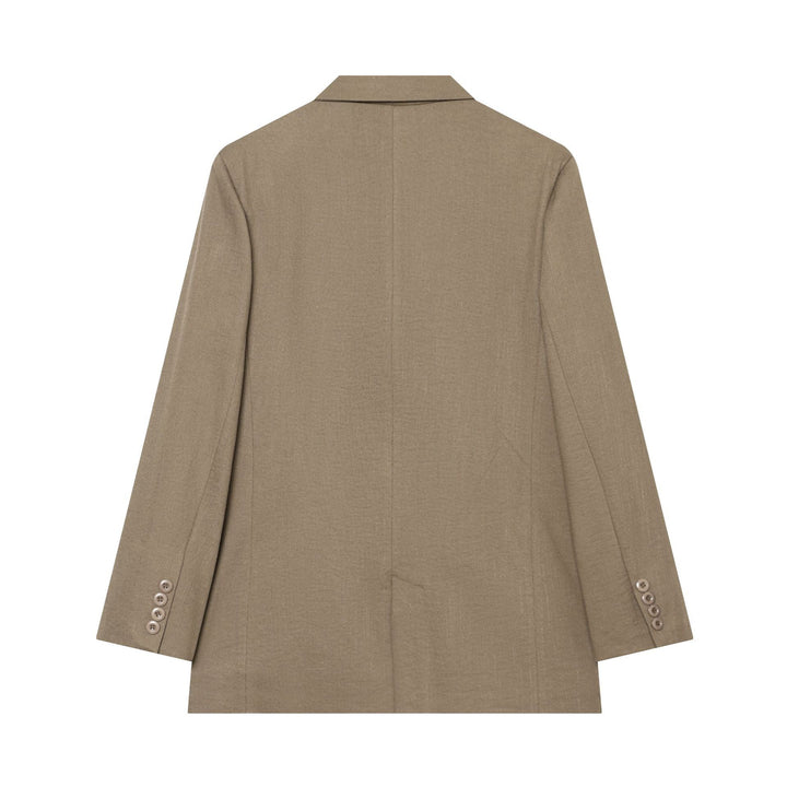 Damen Kastenblazer mit Drei‑Knopf‑Verschluss, Pattentaschen und leichter Schulterpolsterung Drune