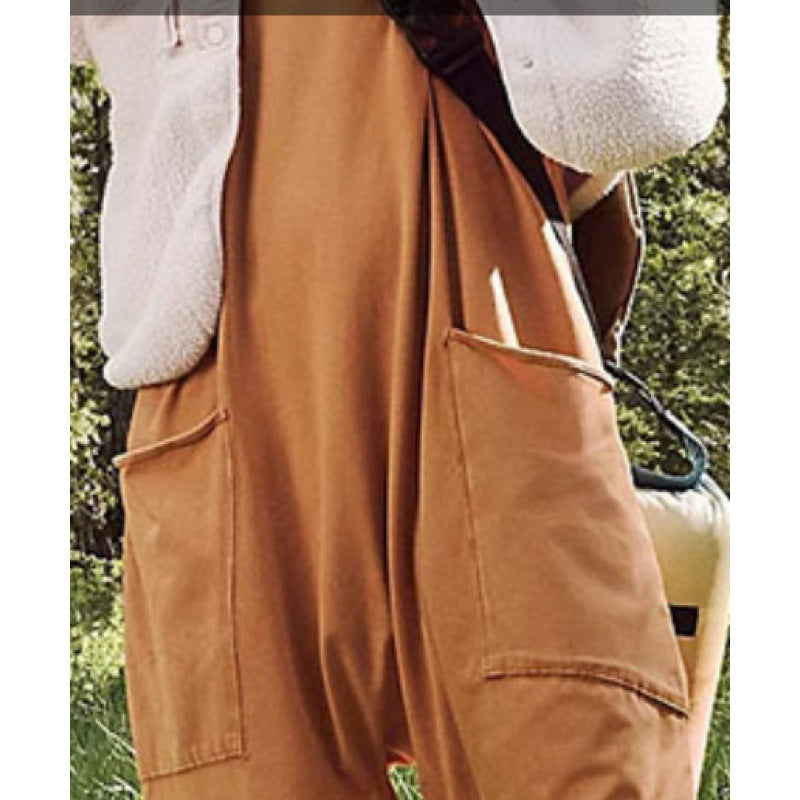 Damen Lässiger Overall aus strapazierfähigem Material Drune